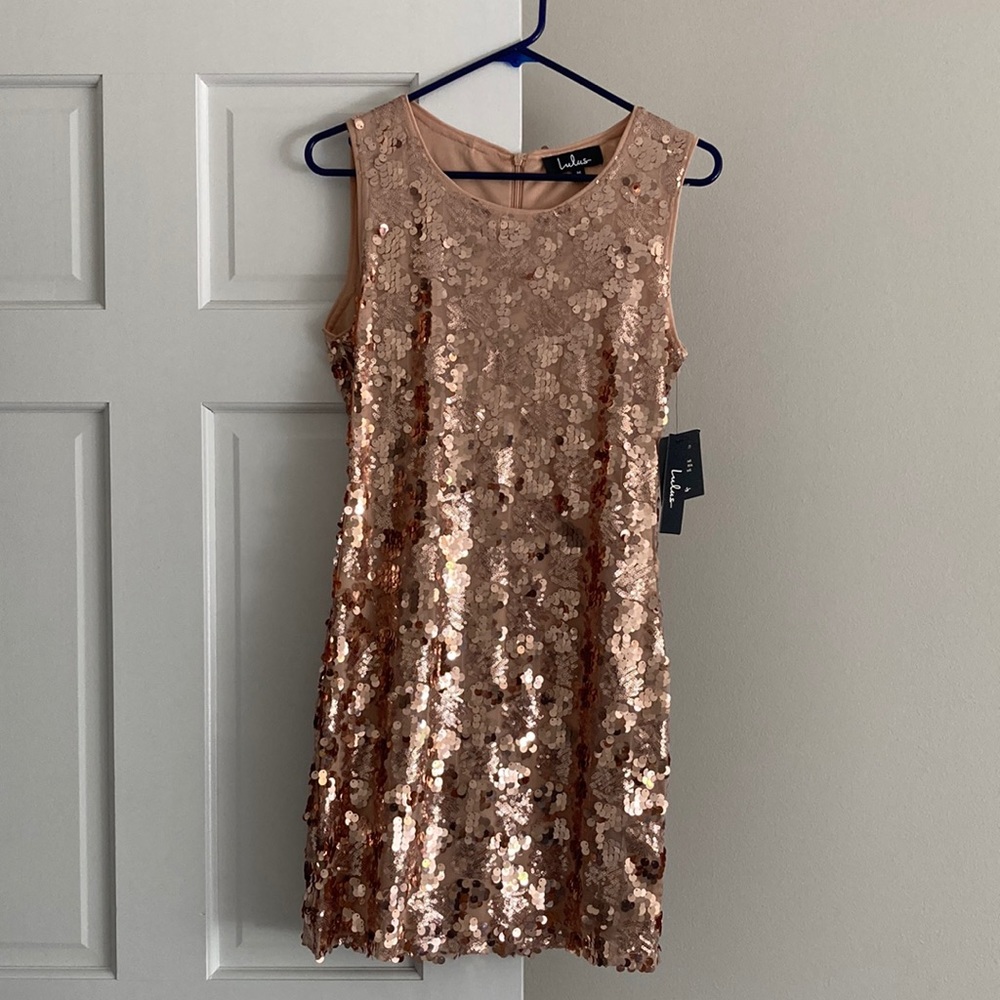 Brand new Lulus sleeveless glam mini dress